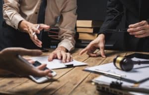 Thorough investigation from a team of lawyers inside their office.